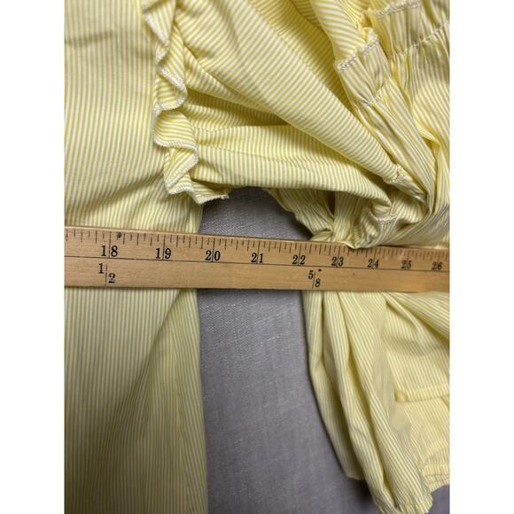 DRA Los Angeles Womans Size M Anthropologie Blouse Bell sleeves & Ruffles - Picture 7 of 8